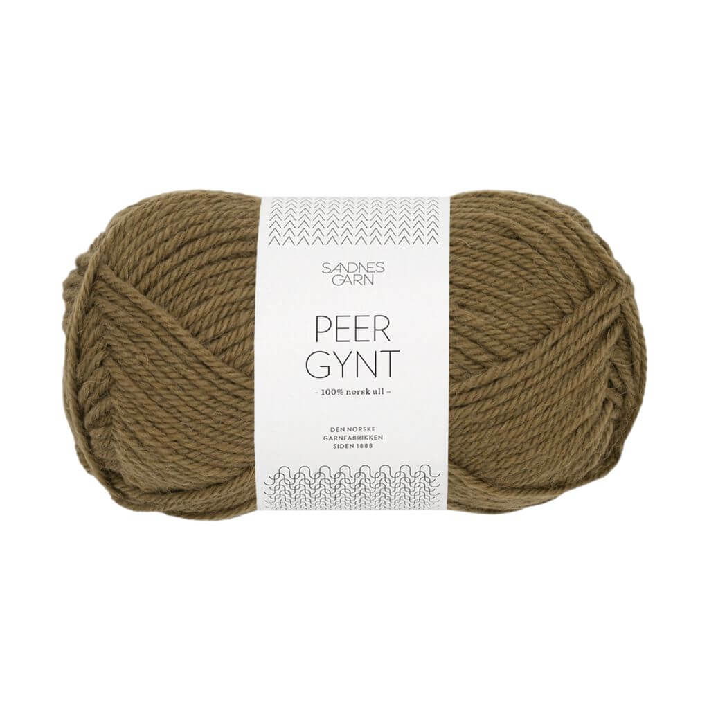 Sandnes Garn Peer Gynt, Farbe 9873 dark olive – Schurwolle bei Lieblingsgarn