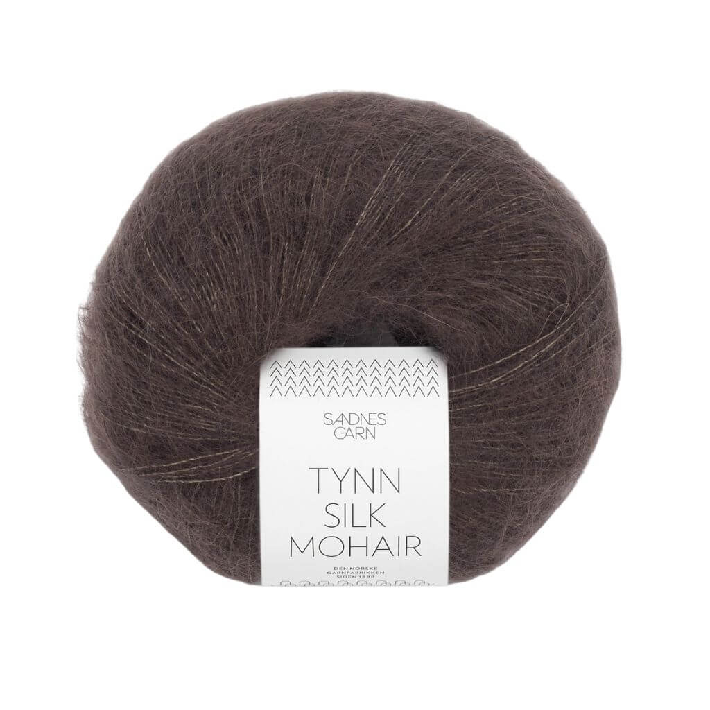 Sandnes Garn Tynn Silk Mohair, Farbe 3880 Mørk Sjokolade – Mohair und Seide bei Lieblingsgarn