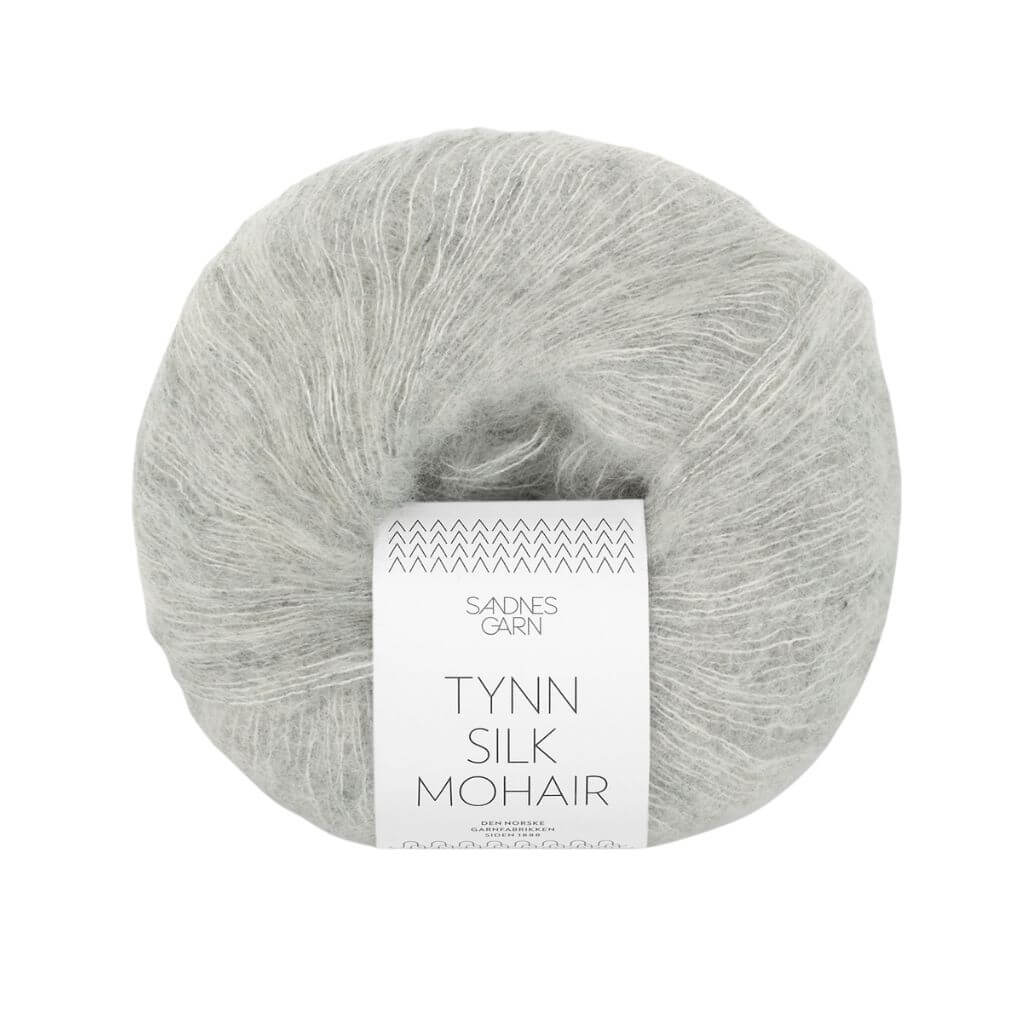 Sandnes Garn Tynn Silk Mohair, Farbe 1022 Lys Grå Melert – Mohair und Seide bei Lieblingsgarn