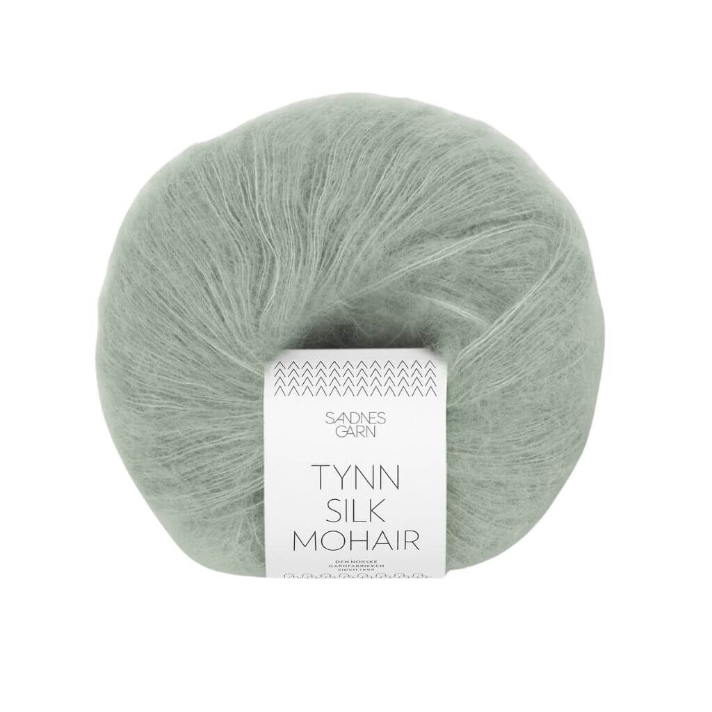 Sandnes Garn Tynn Silk Mohair, Farbe 8521 Støvet Lys Grønn – Mohair und Seide bei Lieblingsgarn