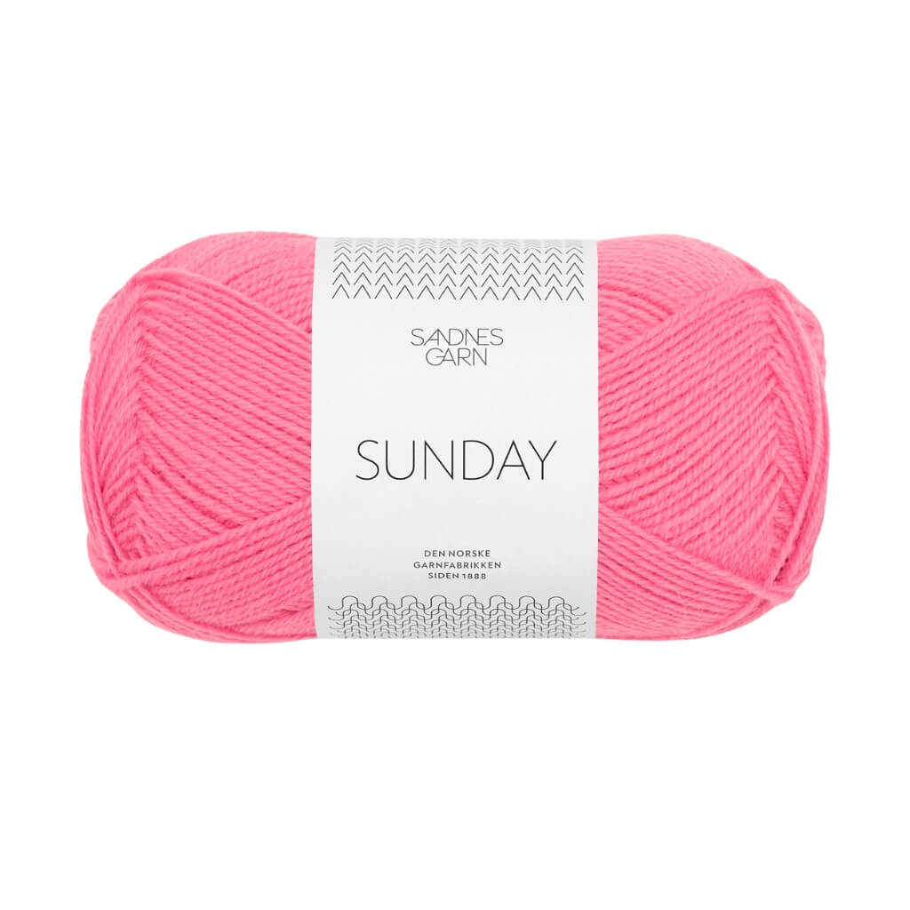 Sandnes Garn Sunday - 50g, Farbe 4315 bubblegum pink – Merino bei Lieblingsgarn