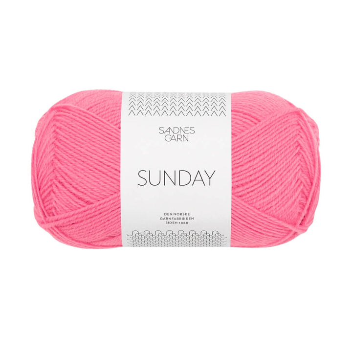 Sandnes Garn Sunday - 50g, Farbe 4315 bubblegum pink – Merino bei Lieblingsgarn