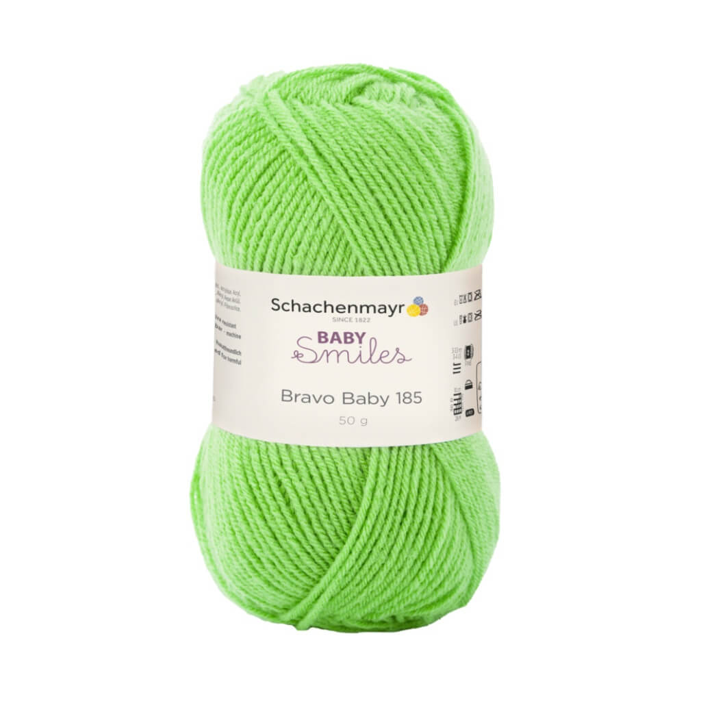 Schachenmayr Baby Smiles Bravo Baby 185 Babygarn, Farbe 1072 Apfelgrün – Polyacryl bei Lieblingsgarn