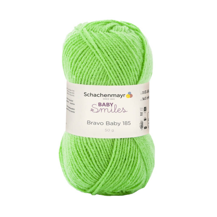 Schachenmayr Baby Smiles Bravo Baby 185 Babygarn, Farbe 1072 Apfelgrün – Polyacryl bei Lieblingsgarn
