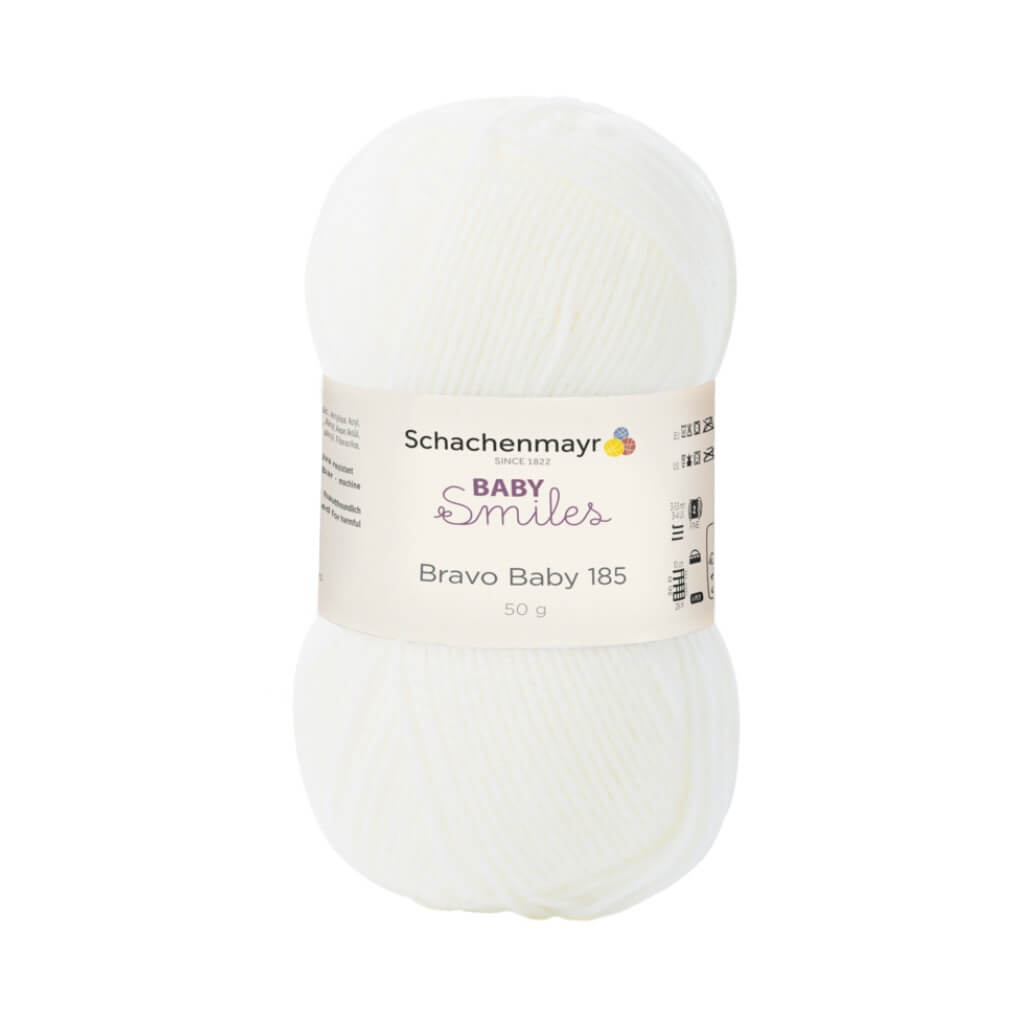 Schachenmayr Baby Smiles Bravo Baby 185 Babygarn, Farbe 1002 Natur – Polyacryl bei Lieblingsgarn