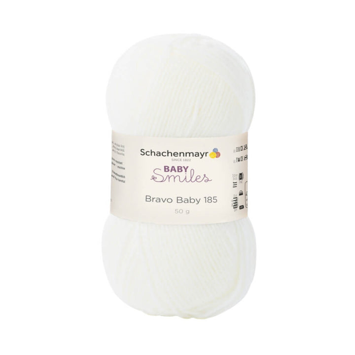 Schachenmayr Baby Smiles Bravo Baby 185 Babygarn, Farbe 1002 Natur – Polyacryl bei Lieblingsgarn
