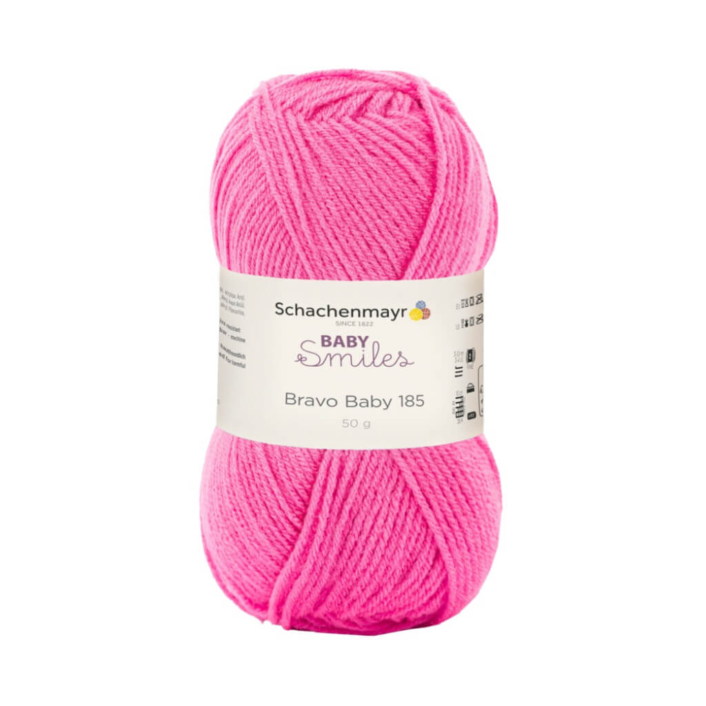 Schachenmayr Baby Smiles Bravo Baby 185 Babygarn, Farbe 1036 Pink – Polyacryl bei Lieblingsgarn