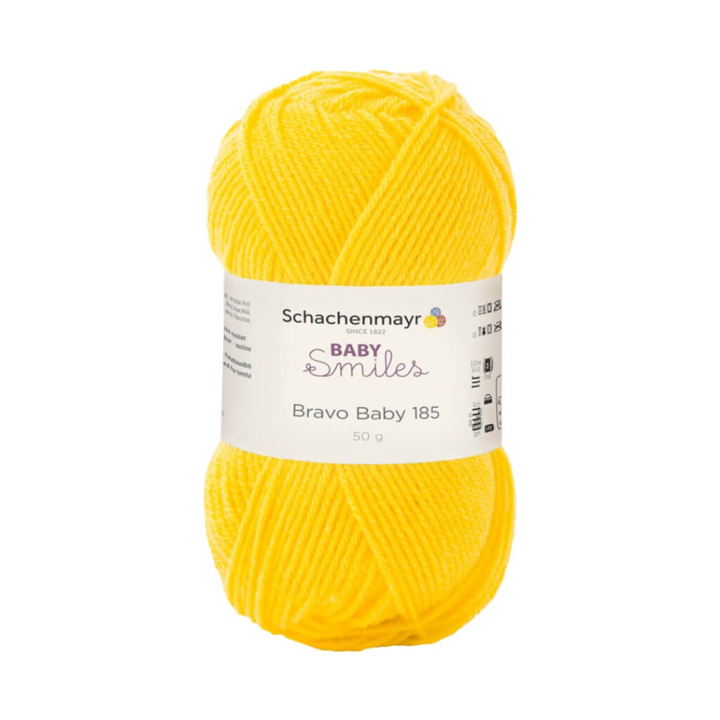 Schachenmayr Baby Smiles Bravo Baby 185 Babygarn, Farbe 1022 Sonne – Polyacryl bei Lieblingsgarn