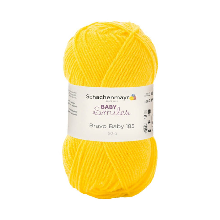 Schachenmayr Baby Smiles Bravo Baby 185 Babygarn, Farbe 1022 Sonne – Polyacryl bei Lieblingsgarn