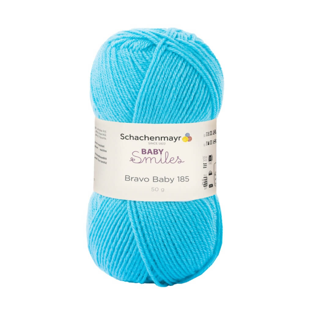 Schachenmayr Baby Smiles Bravo Baby 185 Babygarn, Farbe 1065 Türkis – Polyacryl bei Lieblingsgarn