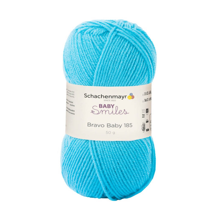 Schachenmayr Baby Smiles Bravo Baby 185 Babygarn, Farbe 1065 Türkis – Polyacryl bei Lieblingsgarn