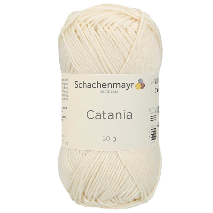 Schachenmayr Catania Originals - Baumwollgarn, Farbe 130 Creme – Baumwolle bei Lieblingsgarn