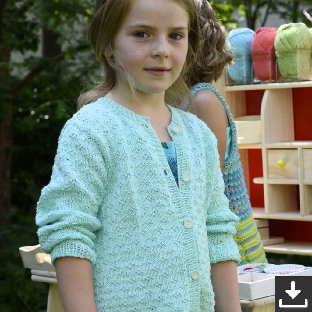Schachenmayr Pattern Mädchen-Jacke Strickset - Schachenmayr (PDF) bei bei bei bei bei bei bei bei bei bei Lieblingsgarn