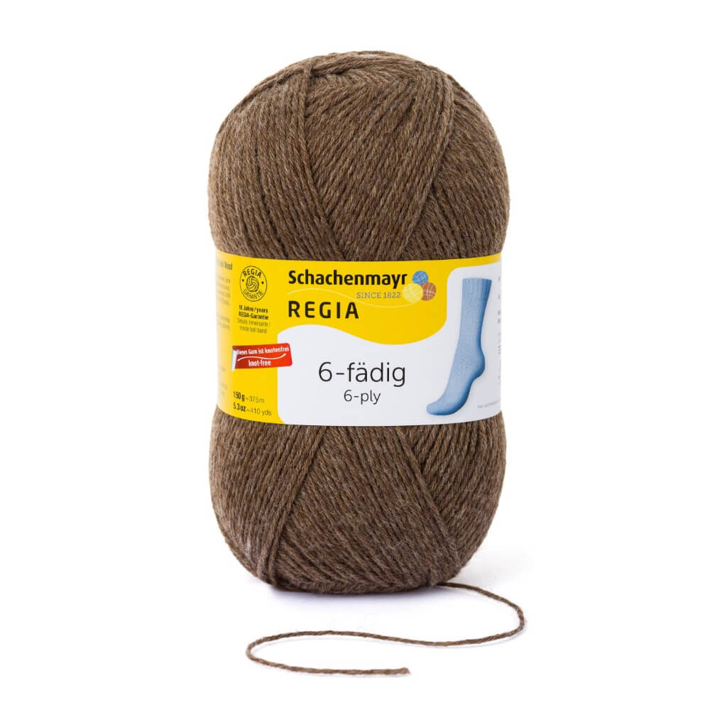 Schachenmayr Regia 6-Fädig 150g, Farbe 2140 Borke Meliert – Polyamid und Schurwolle bei Lieblingsgarn