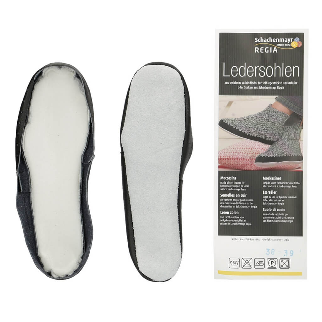 Schachenmayr Regia Hüttenschuhsohlen - Ledersohlen bei bei bei bei bei bei bei bei bei bei Lieblingsgarn