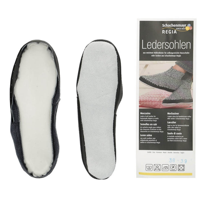Schachenmayr Regia Hüttenschuhsohlen - Ledersohlen bei bei bei bei bei bei bei bei bei bei Lieblingsgarn