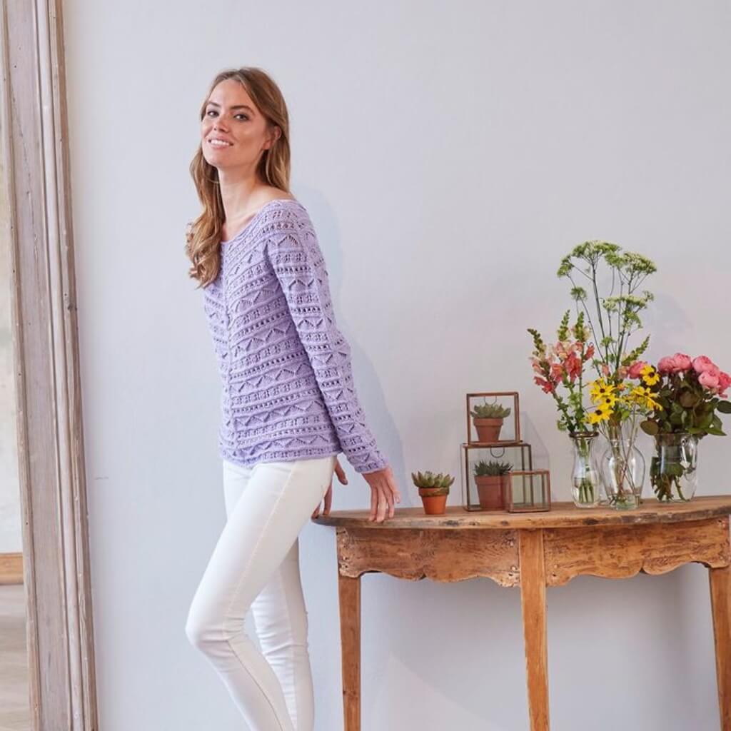 Schachenmayr Pattern Shirt im Ajourmuster Strickset - Schachenmayr (PDF) bei bei bei bei bei bei bei bei bei Lieblingsgarn