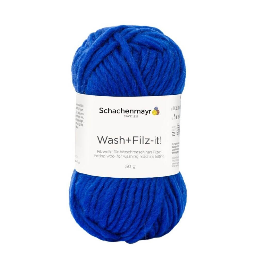 Schachenmayr Wash+Filz-it! Filzwolle 50g, Farbe 13 Azur (Blau) – Schurwolle bei Lieblingsgarn