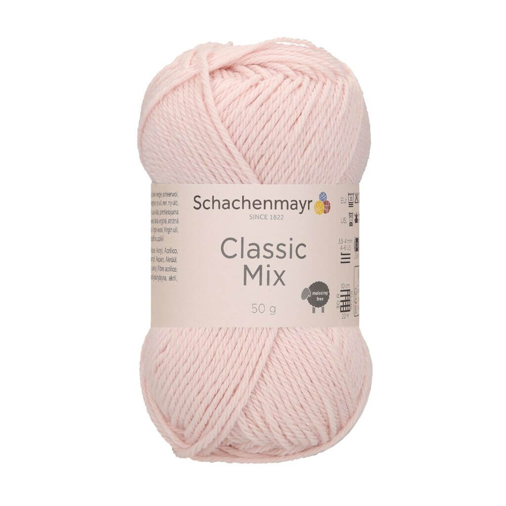 Schachenmayr Classic Mix, Farbe 35 Rose – Schurwolle und Synthetik bei Lieblingsgarn