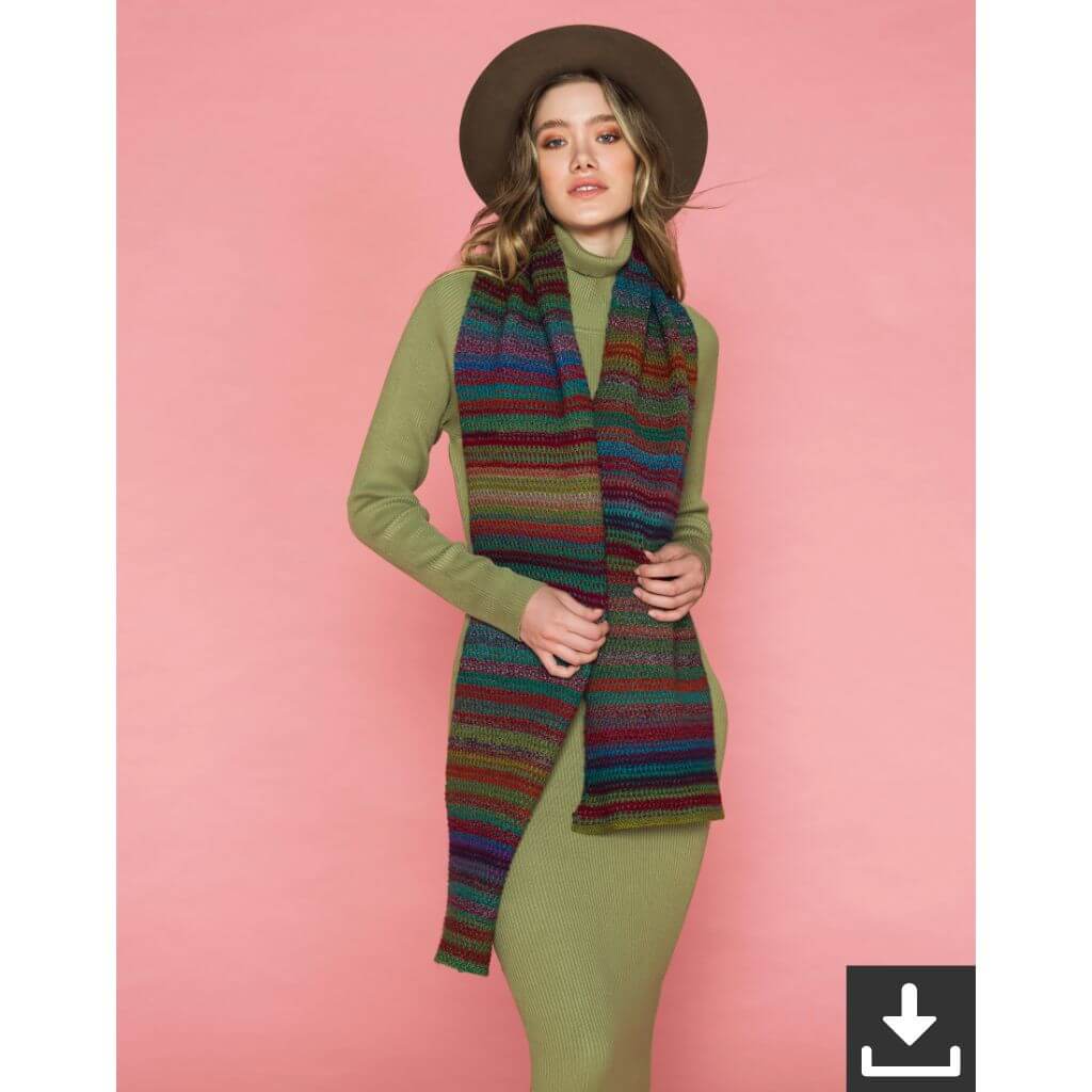 Schoppel Wolle Pattern Damen Schal Shishino Strickanleitung - Schoppel Wolle (PDF) bei bei bei bei bei bei Lieblingsgarn