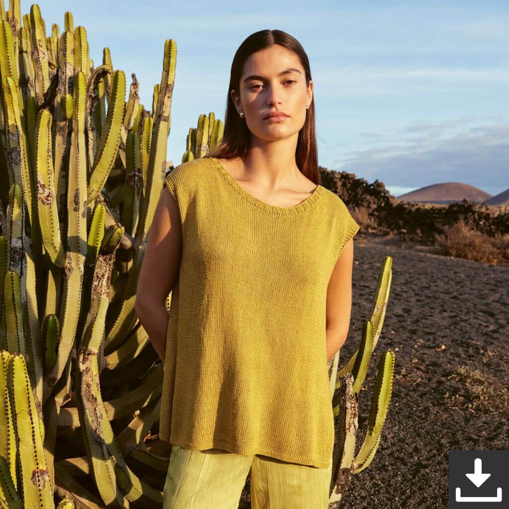 Lana Grossa Pattern Schlichtes Top Strickanleitung - Lana Grossa (PDF) bei bei bei bei bei bei bei bei bei Lieblingsgarn
