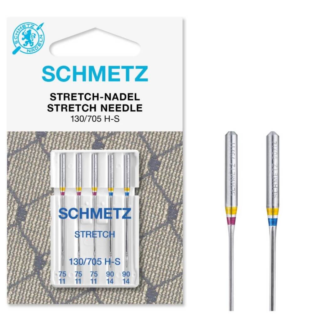 Schmetz Nähmaschinennadeln Stretch 130/705 H-S, Farbe 75 90 – Metall bei Lieblingsgarn