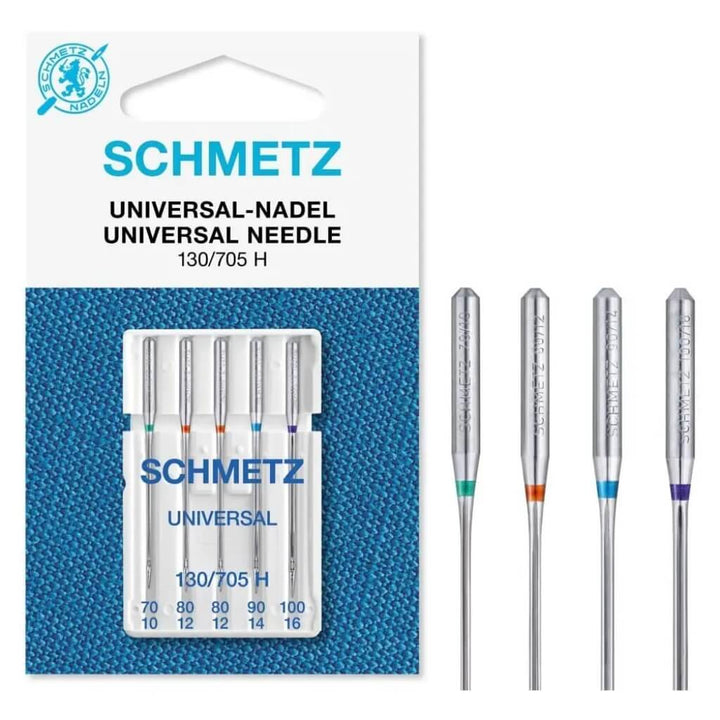 Schmetz 130/705 H Universal Nadeln - 5-er Set, Farbe Sortiert 70 100 – Metall bei Lieblingsgarn