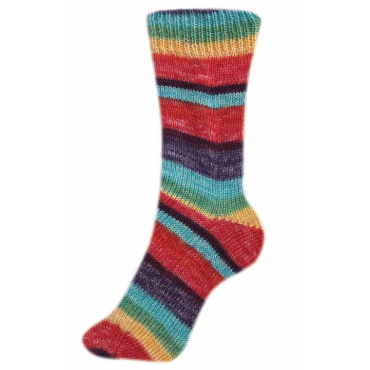 Schoeller + Stahl Fortissima Socka 4F Color, Farbe 2498 Mango – Polyamid und Schurwolle bei Lieblingsgarn