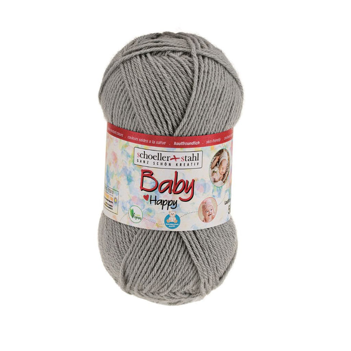 Schoeller + Stahl Schoeller+Stahl Baby Happy 50g, Farbe 20 Mittelgrau – Polyacryl bei Lieblingsgarn