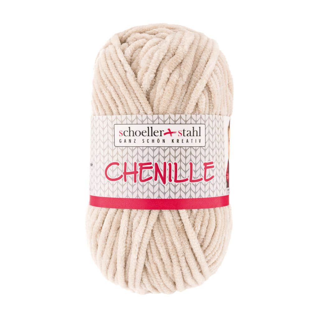 Schoeller + Stahl Chenille, Farbe 02 Sand – Polyester bei Lieblingsgarn