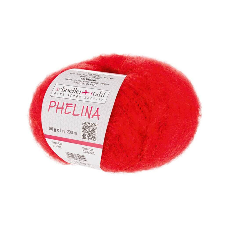 Schoeller + Stahl Phelina, Farbe 02 Rot – Schurwolle, Synthetik und Viskose bei Lieblingsgarn