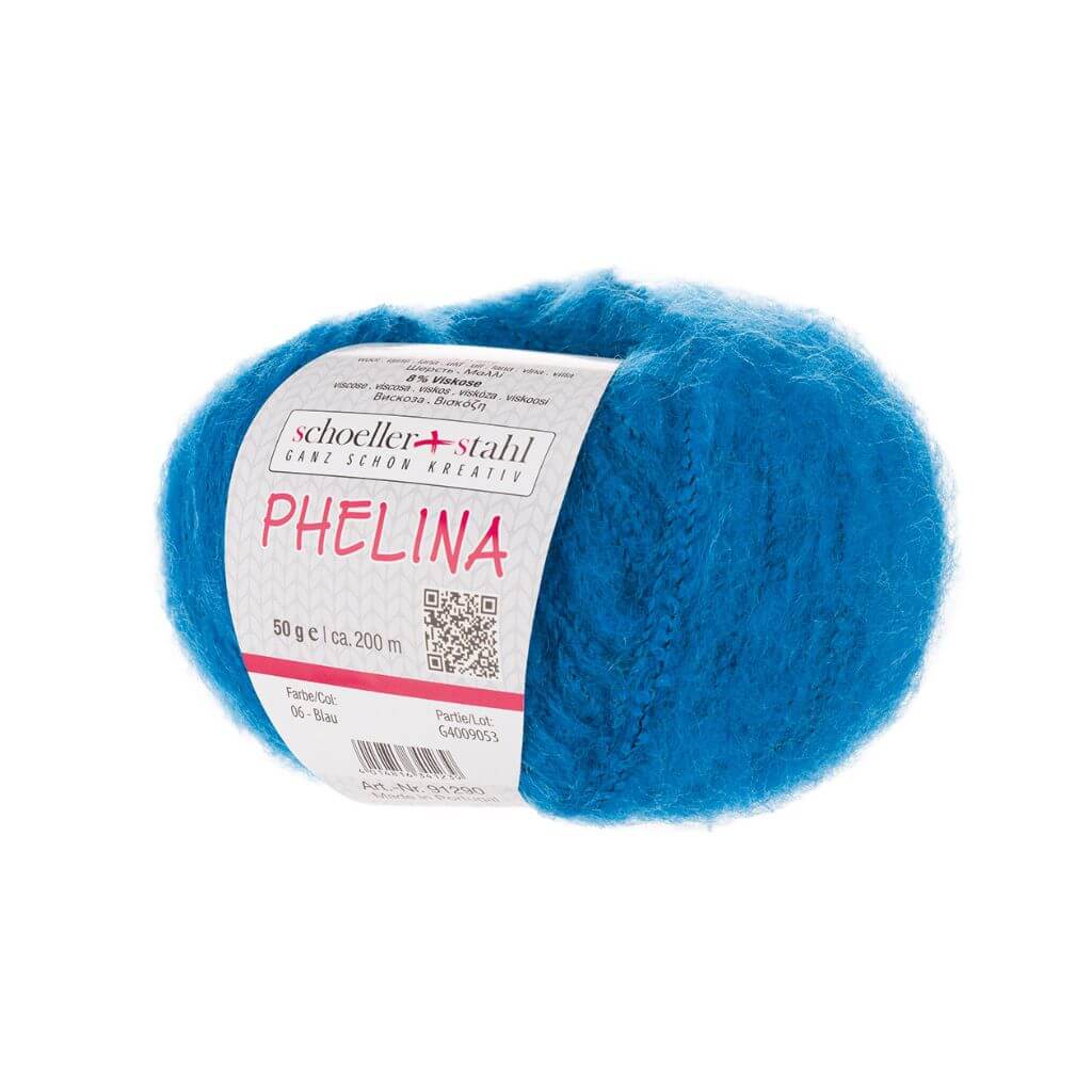 Schoeller + Stahl Phelina, Farbe 06 Blau – Schurwolle, Synthetik und Viskose bei Lieblingsgarn