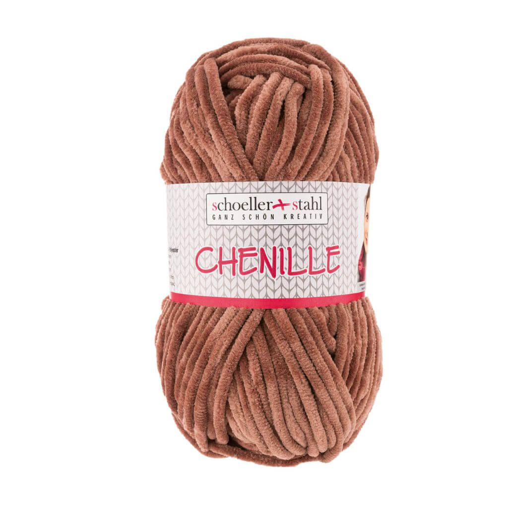 Schoeller + Stahl Chenille, Farbe 13 Hellbraun – Polyester bei Lieblingsgarn