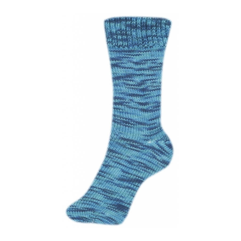 Schoeller + Stahl Fortissima Socka 4F Color, Farbe 2451 Lagune – Polyamid und Schurwolle bei Lieblingsgarn