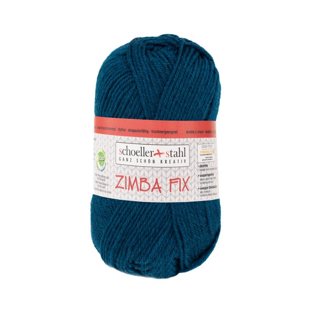 Schoeller + Stahl Zimba Fix Exp 50G, Farbe 8168 Dunkelpetrol – Polyamid und Schurwolle bei Lieblingsgarn