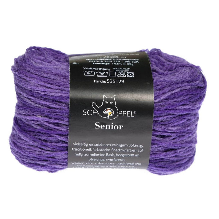 Schoppel Wolle Senior, Farbe 2618 Purpurwolke Inspiration Dibadu – Schurwolle bei Lieblingsgarn