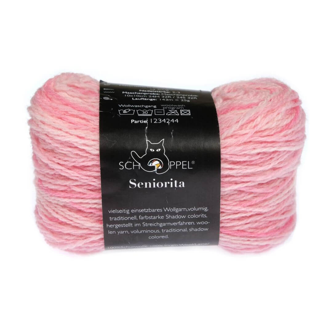 Schoppel Wolle Seniorita, Farbe 2599 Rosenduft Inspiration Dibadu – Schurwolle bei Lieblingsgarn
