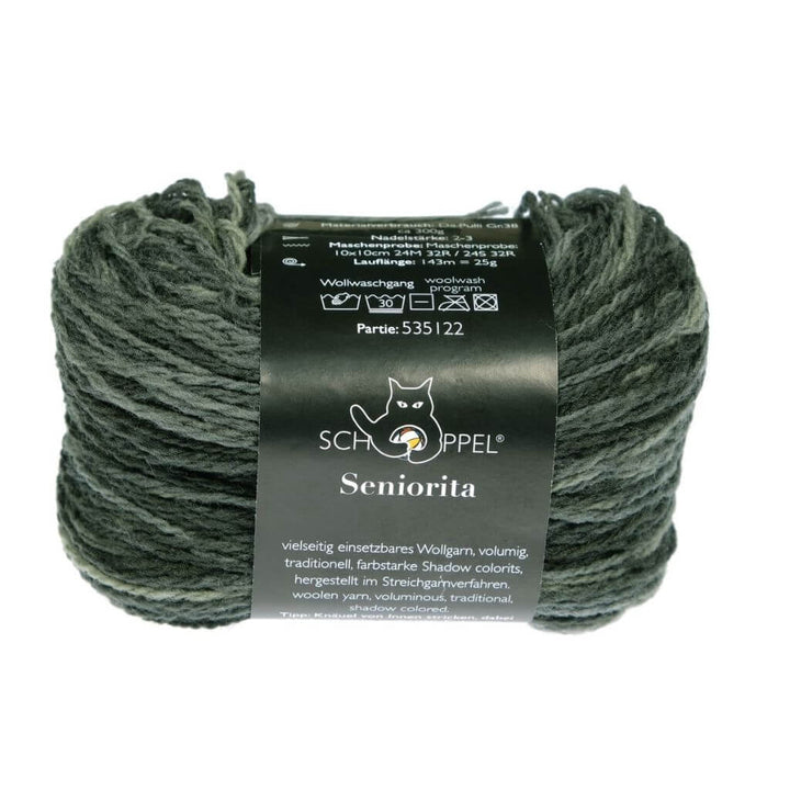 Schoppel Wolle Seniorita, Farbe 2612 Tannenwald Inspiration Dibadu – Schurwolle bei Lieblingsgarn