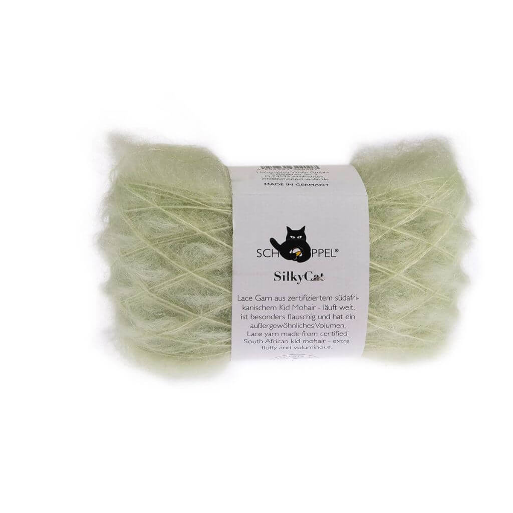 Schoppel Wolle SilkyCat, Farbe 6744 Linde – Mohair und Seide bei Lieblingsgarn