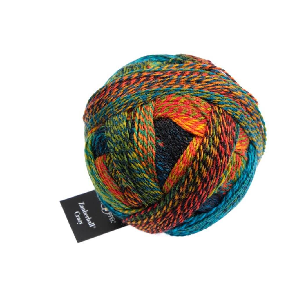 Schoppel Wolle Zauberball Crazy, Farbe 1564 Frische Fische – Schurwolle und Synthetik bei Lieblingsgarn
