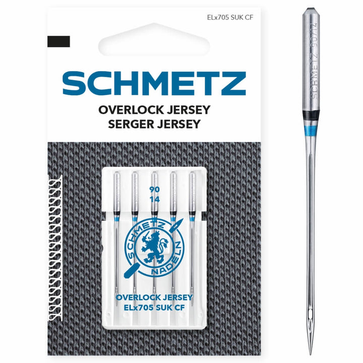 Schmetz Overlock Jersey-Nadeln ELx705 SUK CF, Farbe 90 – Metall bei Lieblingsgarn