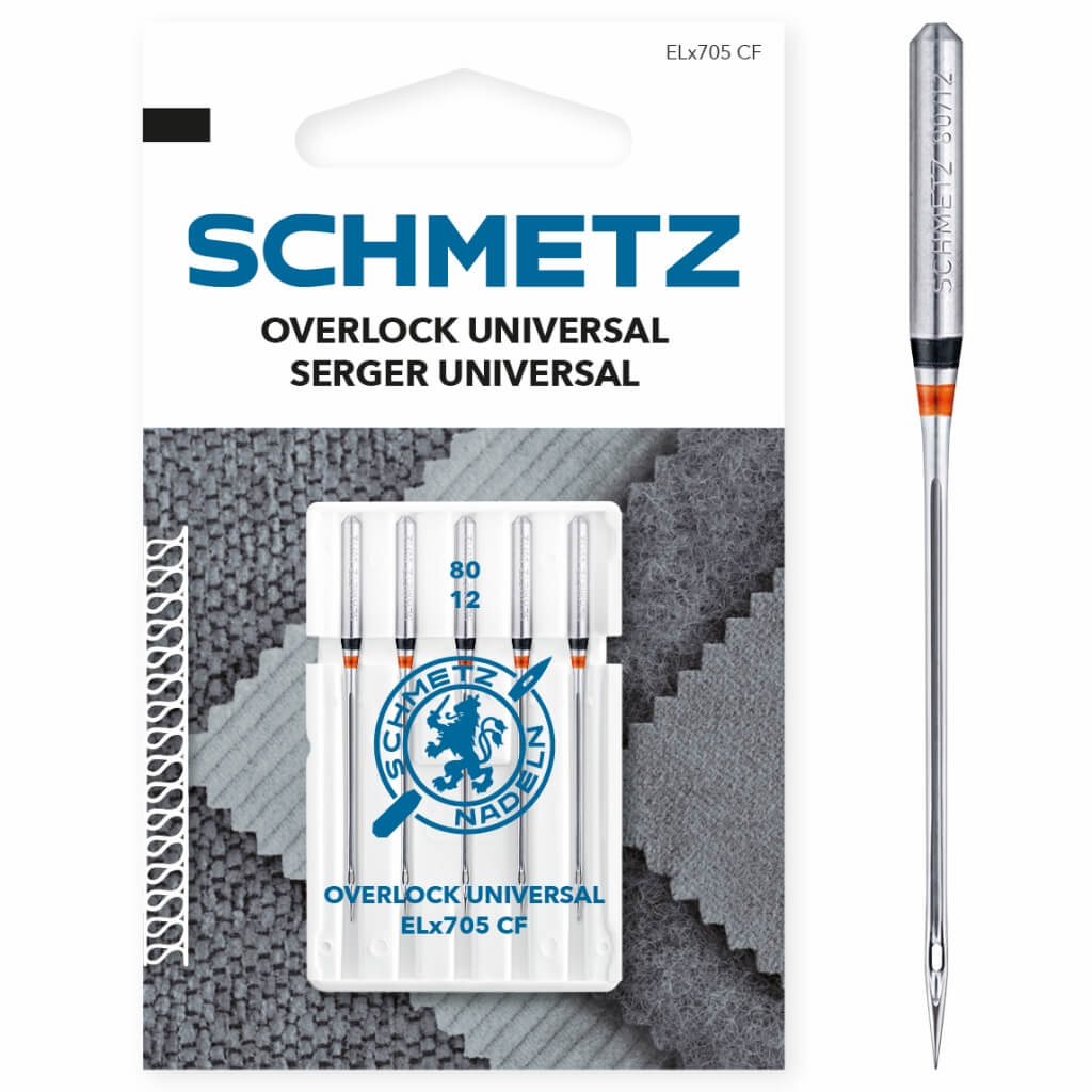 Schmetz Universal Overlock-Nadeln ELx705 CF, Farbe 80 – Metall bei Lieblingsgarn