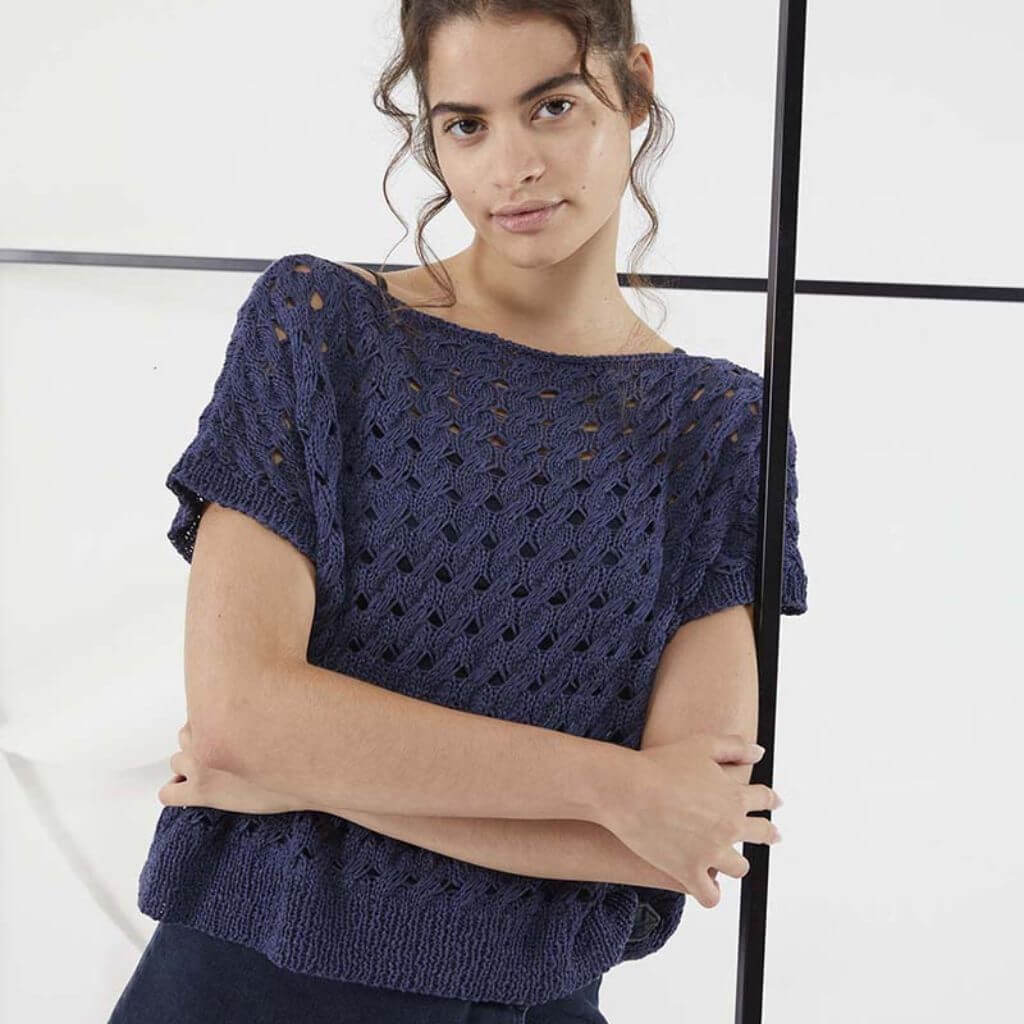 Lang Yarns Pattern Shirt mit Zopfmuster Strickanleitung - Lang Yarns (PDF) bei bei bei bei bei bei bei bei Lieblingsgarn