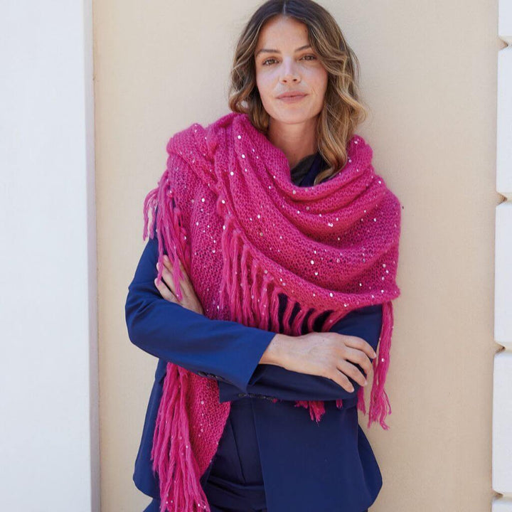 Katia Stola aus Silky Mohair Pailletes Strickanleitung – Produktansicht bei bei bei bei bei bei bei bei bei bei Lieblingsgarn