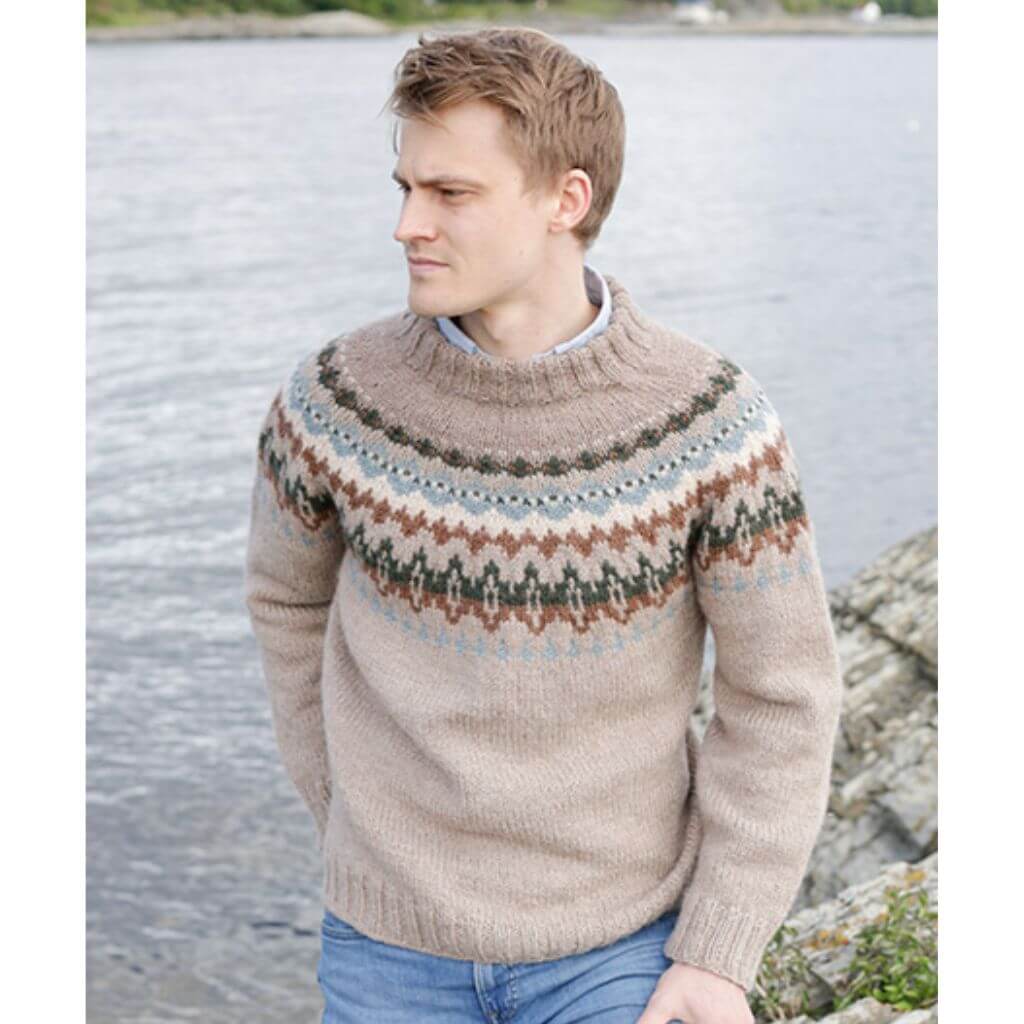 Pullover Autumn Reflections Sweater Strickanleitung - DROPS Design (PDF)