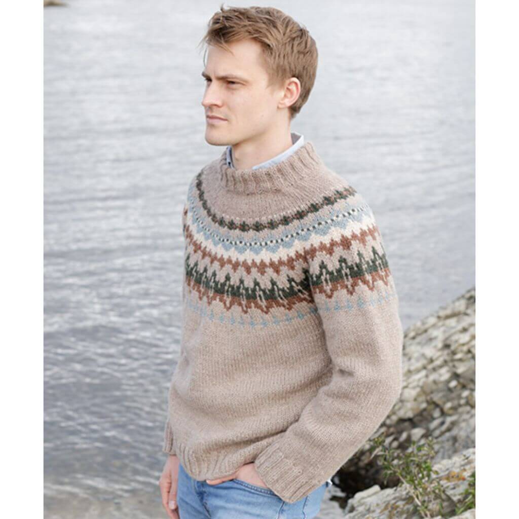 Pullover Autumn Reflections Sweater Strickanleitung - DROPS Design (PDF)