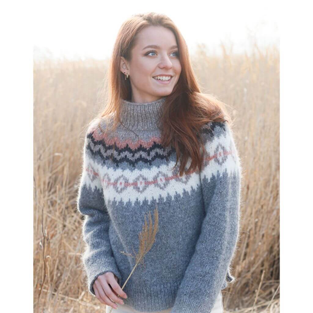 Pullover Over the Fjords Strickanleitung - DROPS Design (PDF)