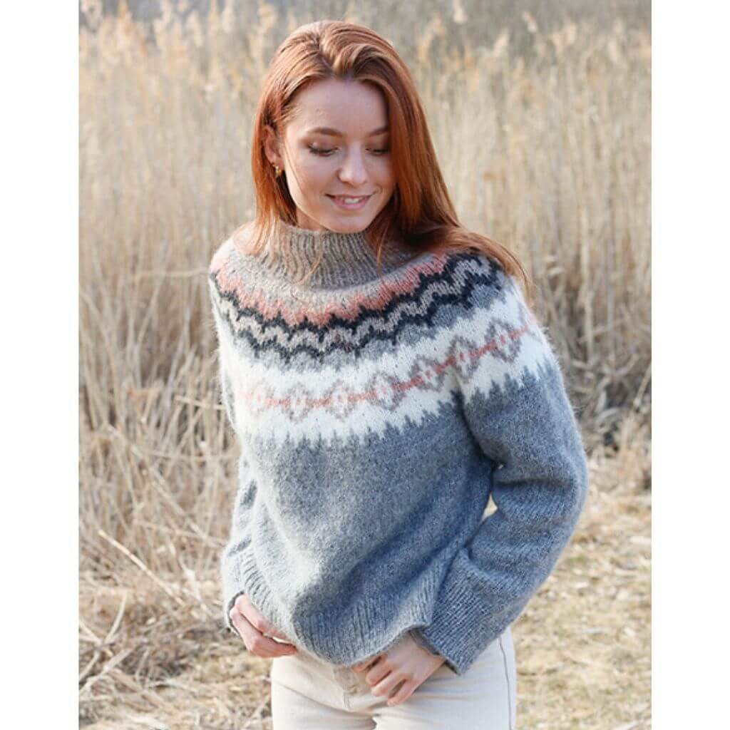 Pullover Over the Fjords Strickanleitung - DROPS Design (PDF)