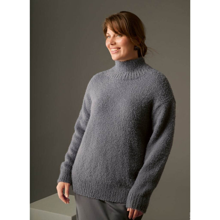 Pullover mit Stehkragen Strickanleitung - Lana Grossa (Heft)