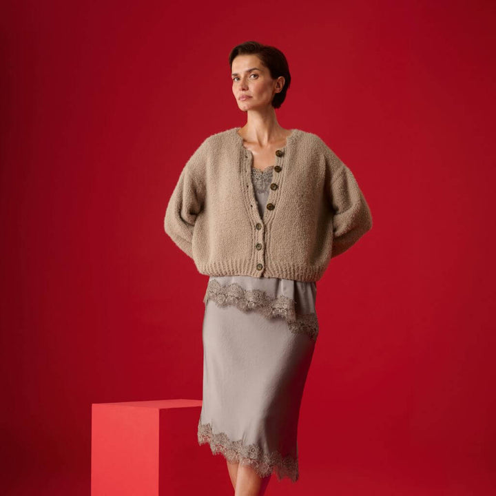 Cardigan mit Rippenbündchen Strickanleitung - Lana Grossa (Heft)